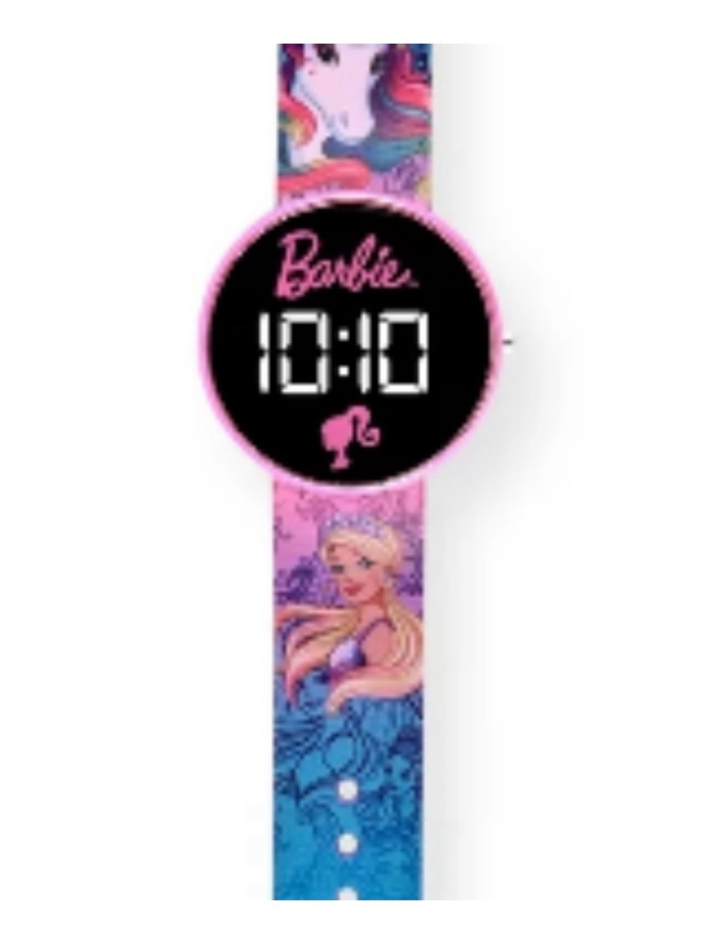 Barbie Pink & Blue Mermaid Digital Watch